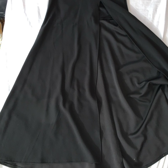 Black two piece prom dress with lace backing - Picture 5 of 5